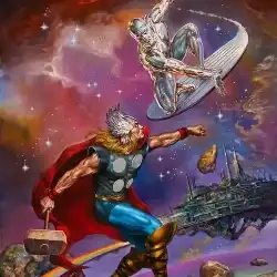 Thor and Silver Surfer